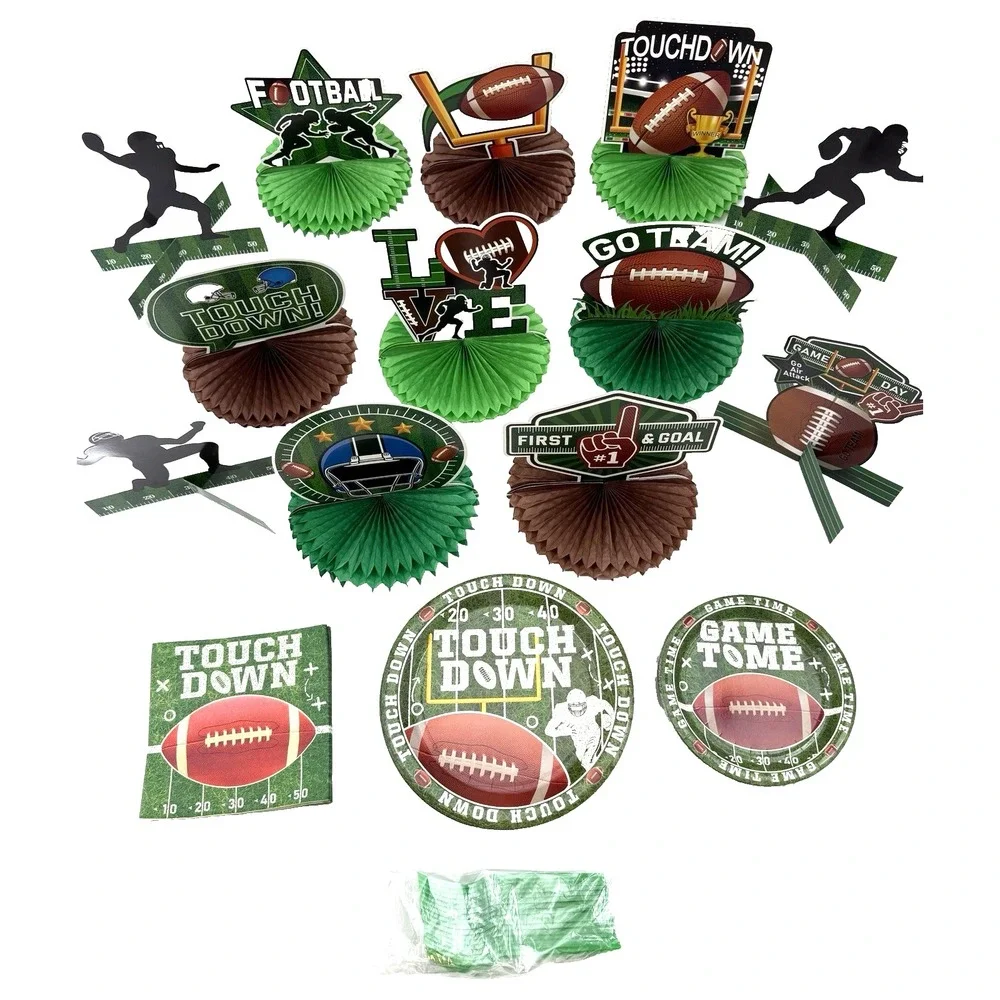 Football Party Decorations and Tableware